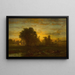 Ferme au crépuscule - George Inness — gerahmtes Bild an der Wand