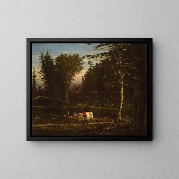 in den Adirondacks - George Inness — gerahmtes Bild an der Wand