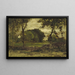 Medfield Massachusetts Eine Farm in Medfield - George Inness — gerahmtes Bild an der Wand