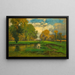 Oktober - George Inness — gerahmtes Bild an der Wand