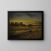 Weide bei Morgengrauen - George Inness — gerahmtes Bild an der Wand