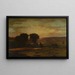 Frieden und Fülle - George Inness — gerahmtes Bild an der Wand