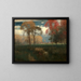 Sonniger Herbsttag - George Inness — gerahmtes Bild an der Wand