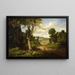 Ansicht im Berkshire County, Massachusetts nach einem Sturm im September - George Inness — gerahmtes Bild an der Wand