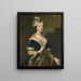 Portrait de Lady Elizabeth Howard 1701-1739 Fille aînée de Charles Howard 3e comte de Carlisle en costume turc - George Knapton — gerahmtes Bild an der Wand