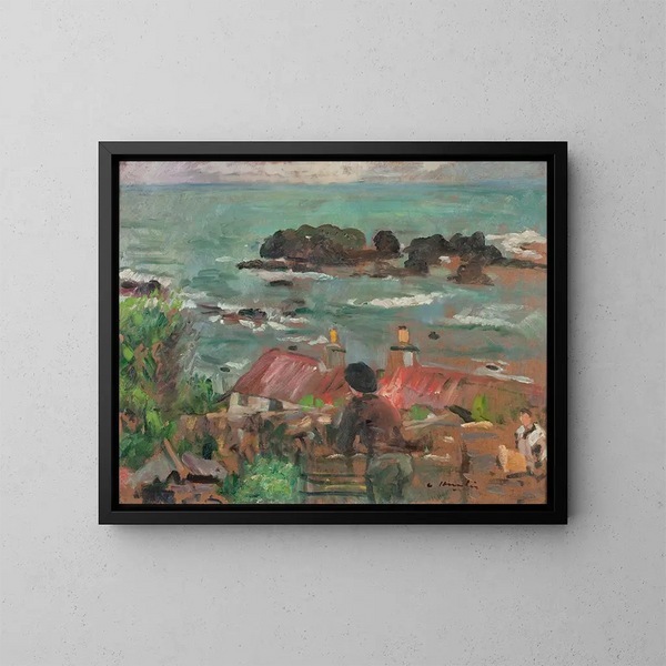 Über der Largo-Bucht - George Leslie Hunter — gerahmtes Bild an der Wand