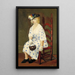 Die gepunktete Robe - George Luks — gerahmtes Bild an der Wand