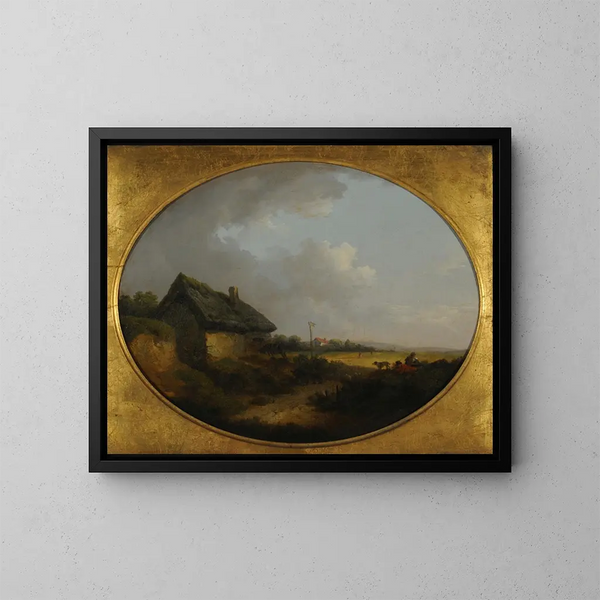 Landschaft - George Morland — gerahmtes Bild an der Wand
