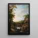 Flusslandschaft mit Fischer - George Mullins — gerahmtes Bild an der Wand