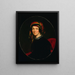Portrait von Mme Jonathan Russell - George Peter Alexander Healy — gerahmtes Bild an der Wand