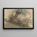 Souche dans les roseaux - George Pieter Westenberg — gerahmtes Bild an der Wand