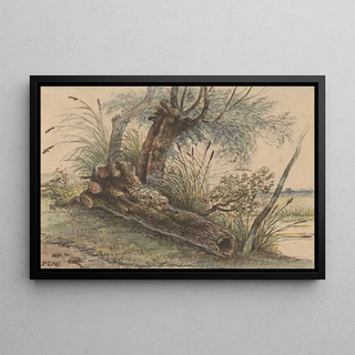 George Pieter Westenberg - Boomstronk in het riet.webp