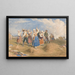 Faneurs in einem Feld - George Robert Lewis — gerahmtes Bild an der Wand