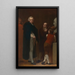 John Flaxman modelliert den Kopf von William Hayley - George Romney — gerahmtes Bild an der Wand