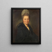 Portrait von Frau Marie Jean Gomm - George Romney — gerahmtes Bild an der Wand