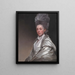 Portrait von Jane Dawkes Robinson - George Romney — gerahmtes Bild an der Wand