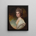 Portrait von Mlle Williams - George Romney — gerahmtes Bild an der Wand