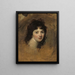 Portrait einer Frau - George Romney — gerahmtes Bild an der Wand