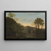 Herbstlandschaft mit Apfelpflückern - George Smith — gerahmtes Bild an der Wand