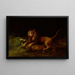 Ein Löwe, der einen Hirsch angreift - George Stubbs — gerahmtes Bild an der Wand