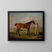 Molly Longlegs avec son jockey - George Stubbs — gerahmtes Bild an der Wand