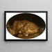 Leopard endormi - George Stubbs — gerahmtes Bild an der Wand