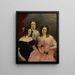 Die drei Schwestern Robinson - George Theodore Berthon — gerahmtes Bild an der Wand