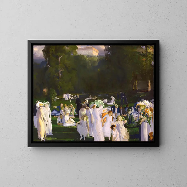 Ein Tag im Juni - George Wesley Bellows — gerahmtes Bild an der Wand