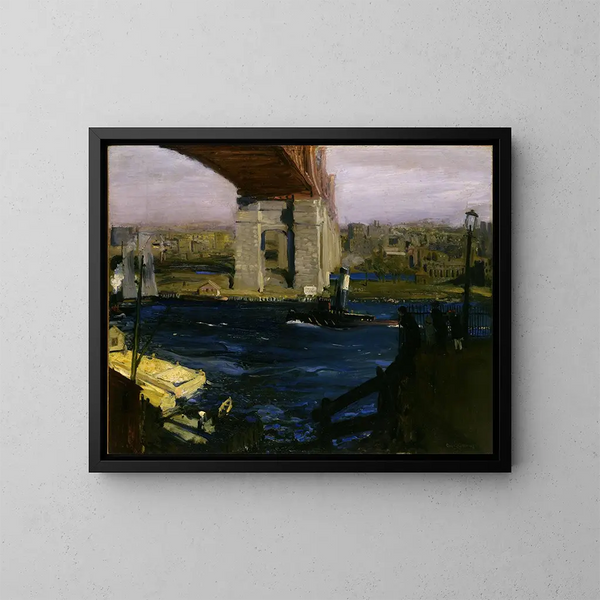 Pont de Blackwell's Island - George Wesley Bellows — gerahmtes Bild an der Wand