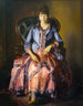 Emma in violetter Robe - George Wesley Bellows — Ansicht des Kunstwerks
