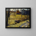 Heuhaufen und Scheune - George Wesley Bellows — gerahmtes Bild an der Wand