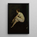 Junge nackte Mädchen Mlle Leslie Hall - George Wesley Bellows — gerahmtes Bild an der Wand
