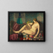 Akt mit einer hexagonalen Abdeckung - George Wesley Bellows — gerahmtes Bild an der Wand