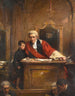 Der Richter und das unschuldige Kind, das Zeuge eines Verbrechens ist - George William Joy — Ansicht des Kunstwerks