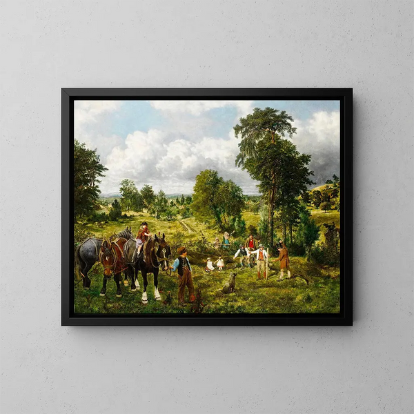 Der Garten von England - George William Mote — gerahmtes Bild an der Wand