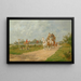 Ein Gespann von vier, das die Jagd durchquert - George Wright — gerahmtes Bild an der Wand