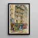 Alte Haus aus dem 13. Jahrhundert, 3 Rue Volta - Georges-Henri Manesse — gerahmtes Bild an der Wand