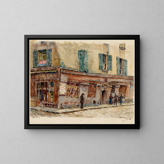 GeorgesHenri Manesse - Vieille maison du XIV sicle 24 rue Sainte Foy  langle de la rue Saint Denis.webp