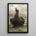 Die Frau des Fischers - Georges-Jean-Marie Haquette — gerahmtes Bild an der Wand