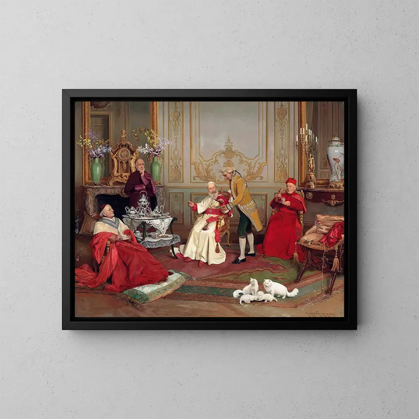 Ein distinguierter Besucher - Georges Croegaert — gerahmtes Bild an der Wand