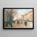 Paris Flâneure an der Madeleine - Georges Fraipont — gerahmtes Bild an der Wand