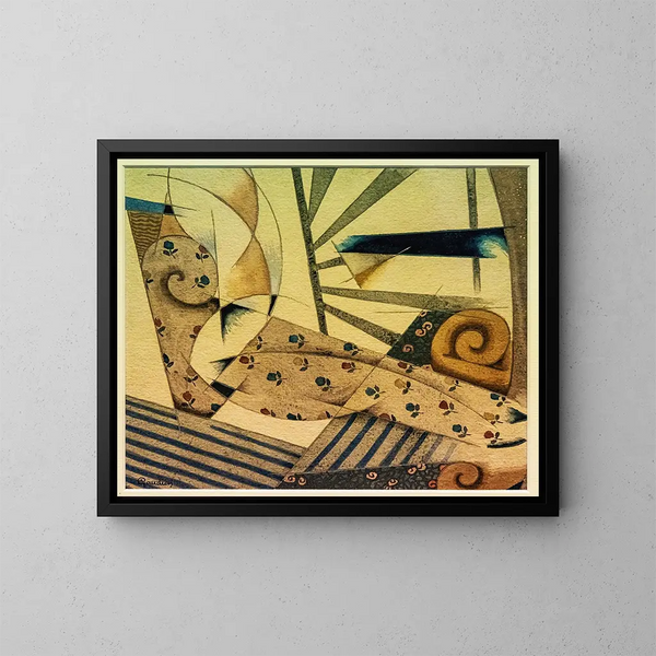Odalisque cubique - Georges Gaudion — gerahmtes Bild an der Wand