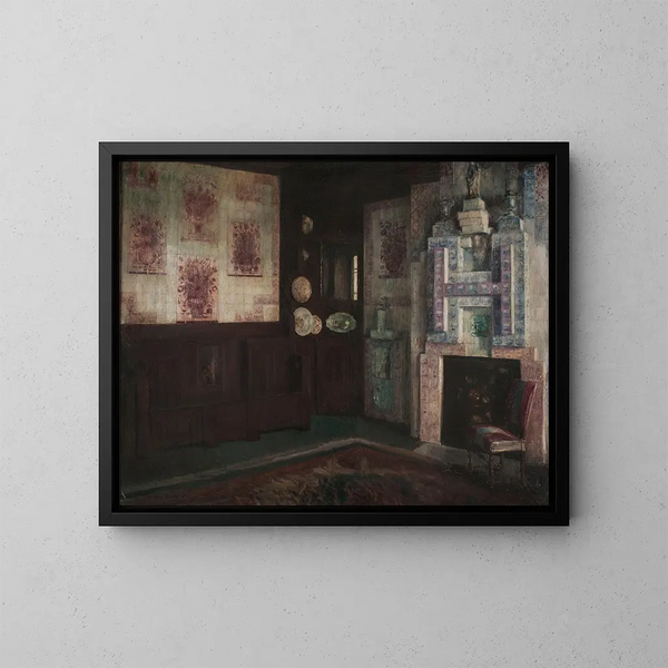 La salle à manger de Hauteville House - Georges Hugo — gerahmtes Bild an der Wand