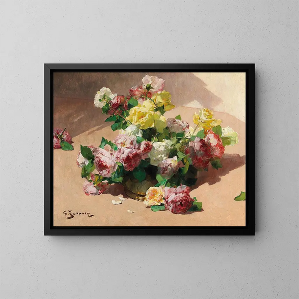 Rosen - Georges Jeannin — gerahmtes Bild an der Wand