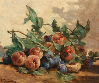 Georges Jeannin - Still Life with Fruit with Plums and Peaches.webp