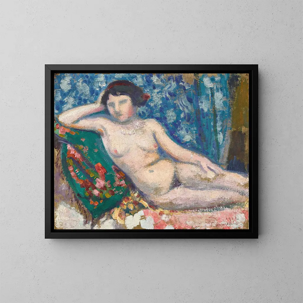 Das Modell - Georges Lemmen — gerahmtes Bild an der Wand