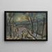 Drei Figuren in einer Landschaft im Mondschein - Georges Rouault — gerahmtes Bild an der Wand