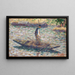 Ein Fischer - Georges Seurat — gerahmtes Bild an der Wand