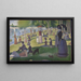 Ein Sonntag am Strand der Grande Jatte - Georges Seurat — gerahmtes Bild an der Wand