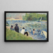 Badende Studie für Badende in Asnières - Georges Seurat — gerahmtes Bild an der Wand